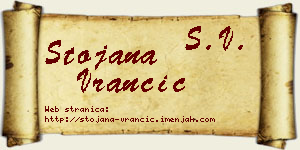 Stojana Vrančić vizit kartica